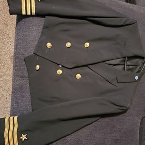 Navy short formal uniform coat